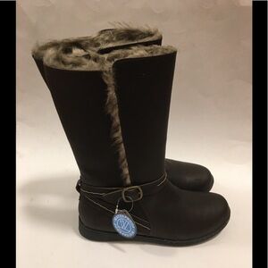 Northside leather Waterproof Buckle Strap Boots 9